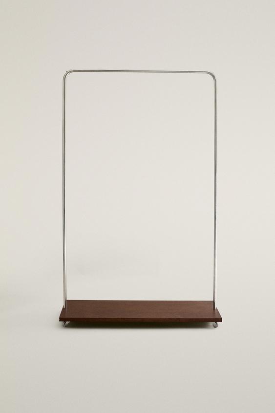 METAL AND WOOD RACK - Dark brown by Zara - Image 0