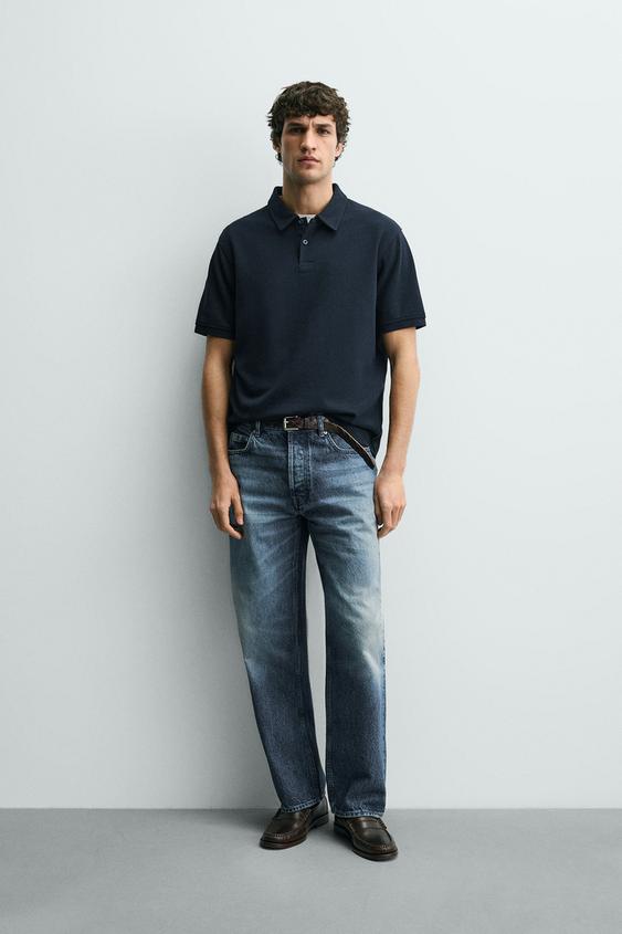 REGULAR FIT TEXTURED POLO from Zara - $45.90