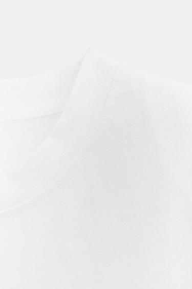 T-SHIRT ÉPAULETTES SANS MANCHES - Blanc de Zara - Image 7