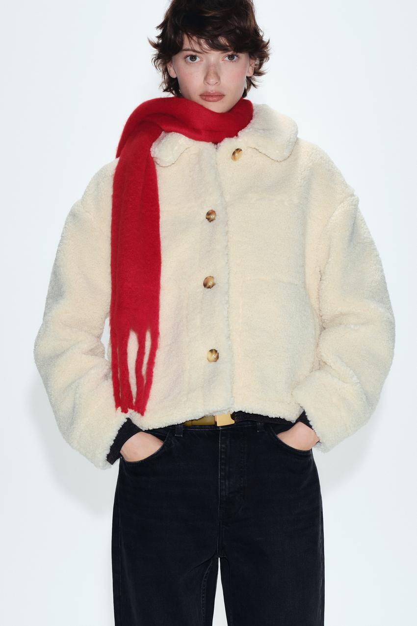 ボアジャケット - エクリュ | ZARA Japan / 日本