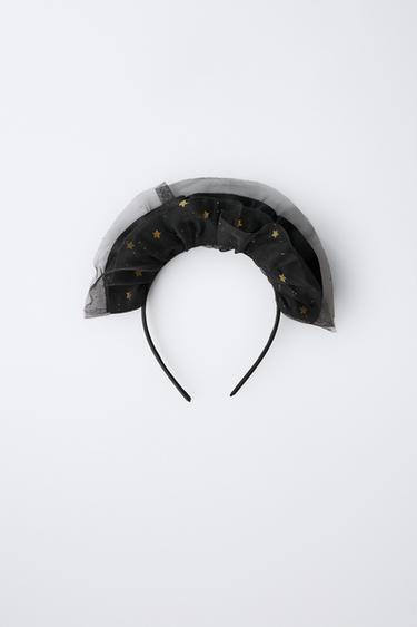 STAR FLOCKING HEADBAND - Black de Zara - Image 2
