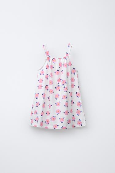 ROBE IMPRIMÉE LACET - Rose de Zara - Image 1