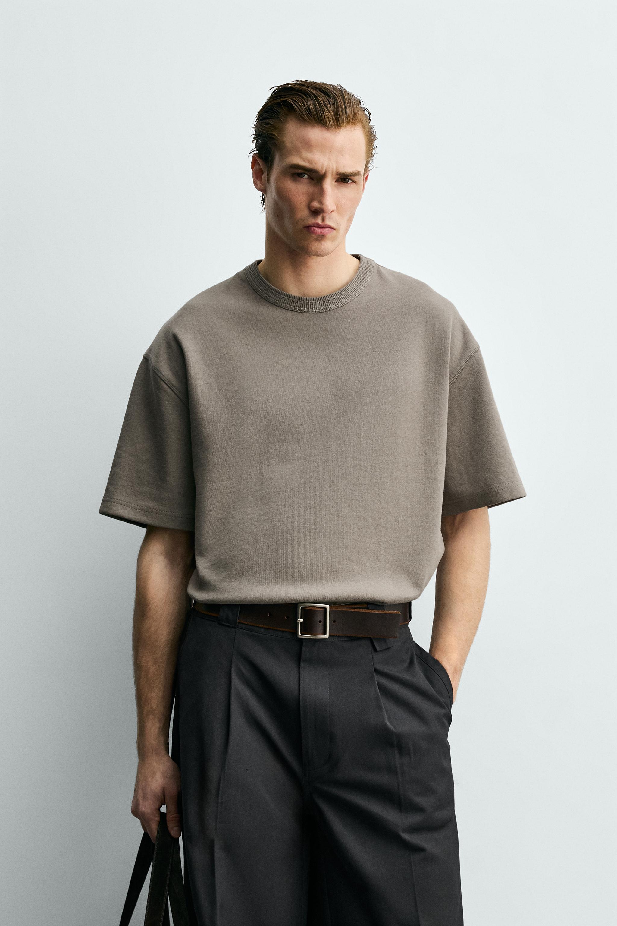RELAXED FIT SHORT SLEEVE SWEATSHIRT