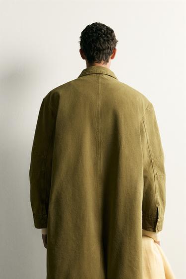 PARKA DENIM RELAXED FIT - Aceite de Zara