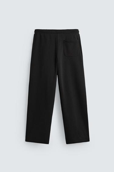 WIDE-LEG JOGGER TROUSERS - Black by Zara - Image 6