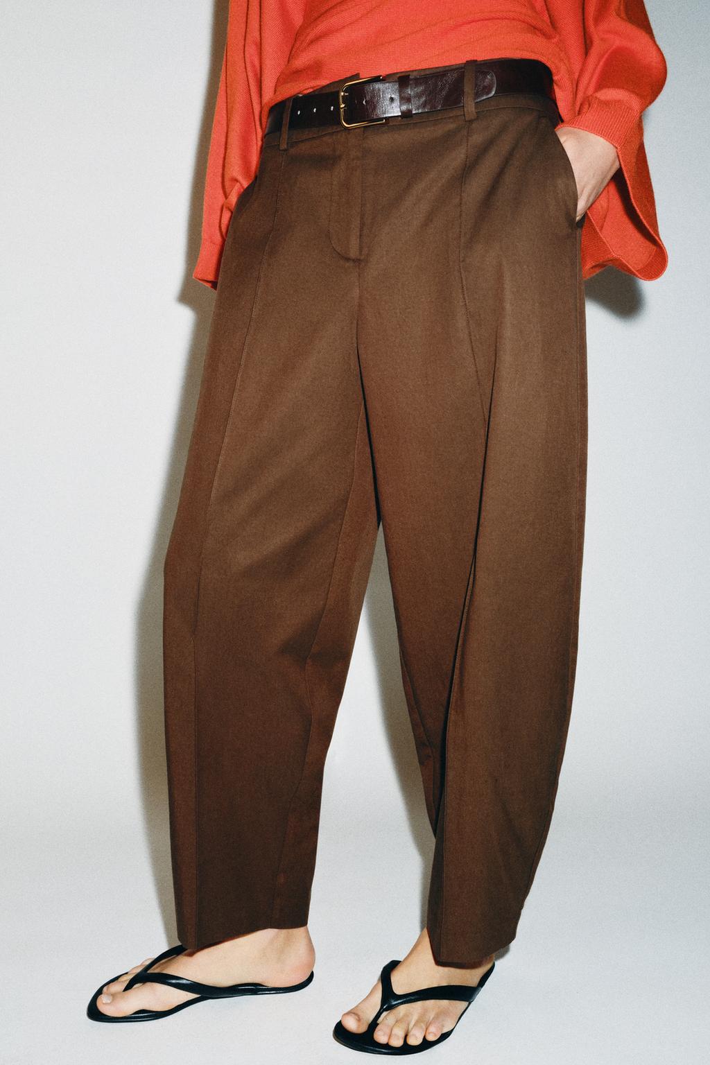 BELTED BALLOON PANTS