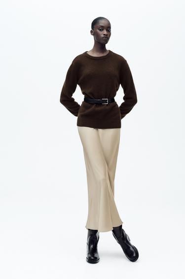 SATIN MIDI SKIRT - Cava by Zara - Image 0