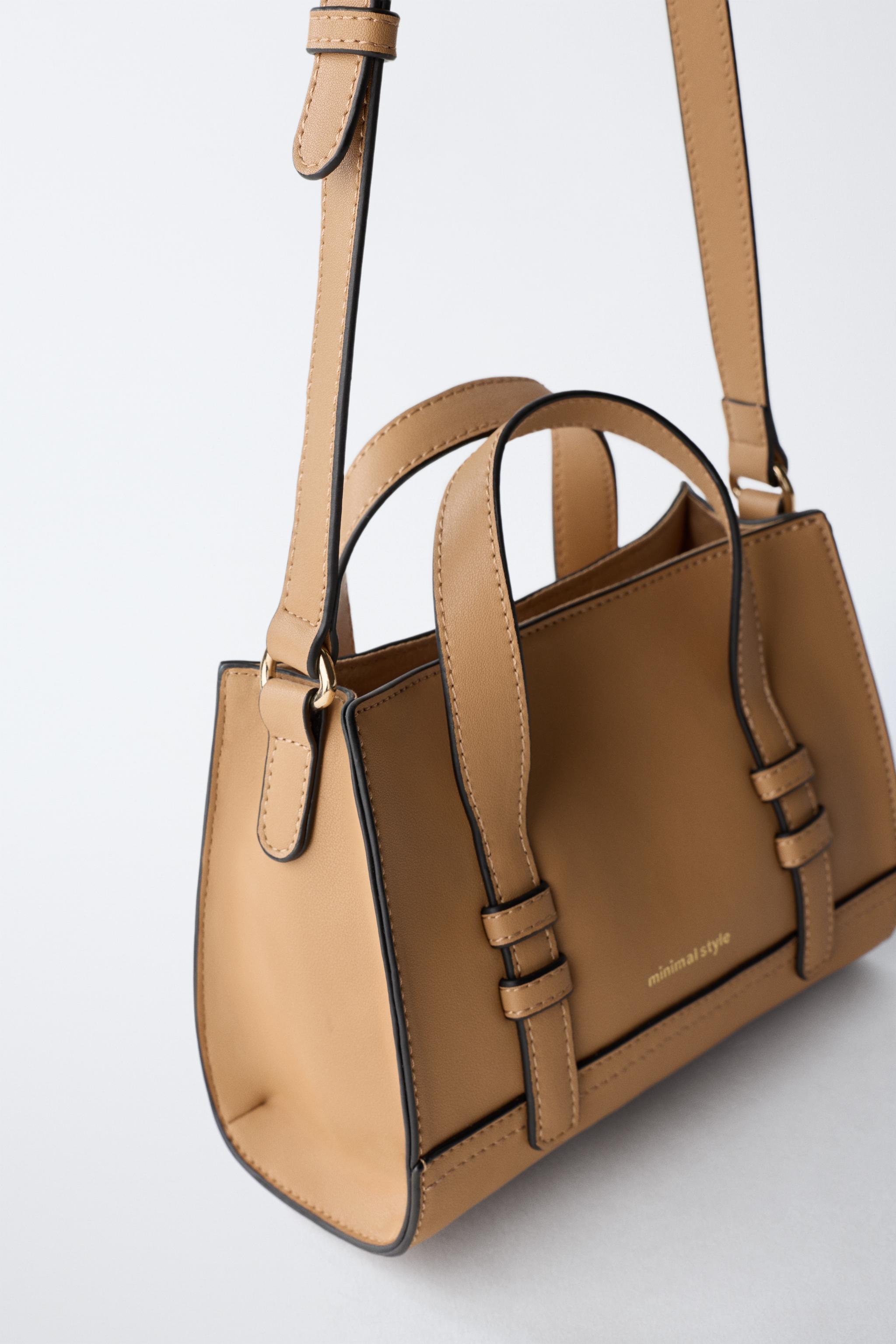 パイピングクロスボディバッグ - ブラウン | ZARA Japan / 日本