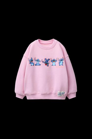 Zara LILO & STITCH © DISNEY PRINTED SWEATSHIRT - Light mauve - Image 0