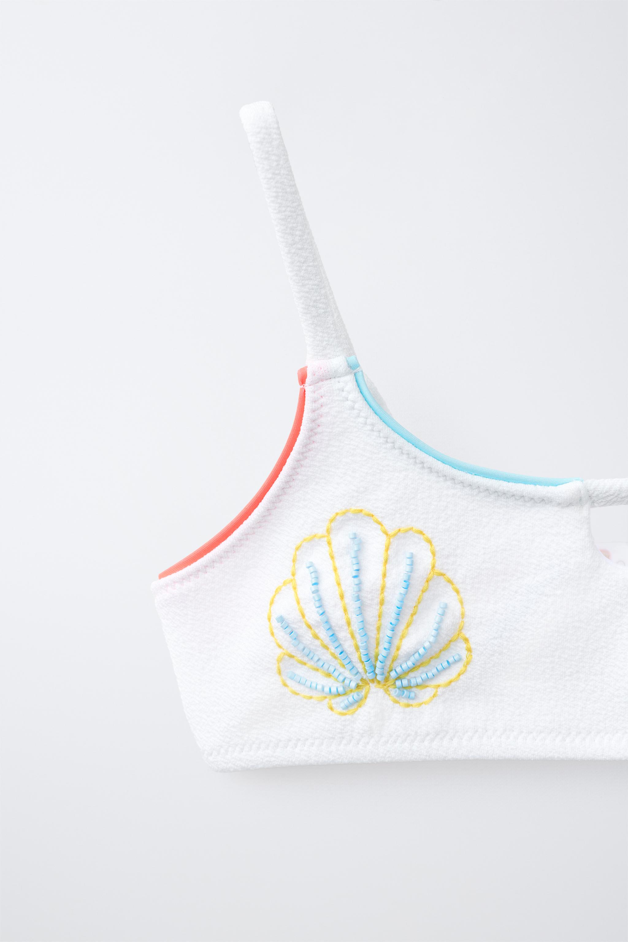 Купальник NAUTICAL для детей, крой бикини, вышивка — Zara — фото 3