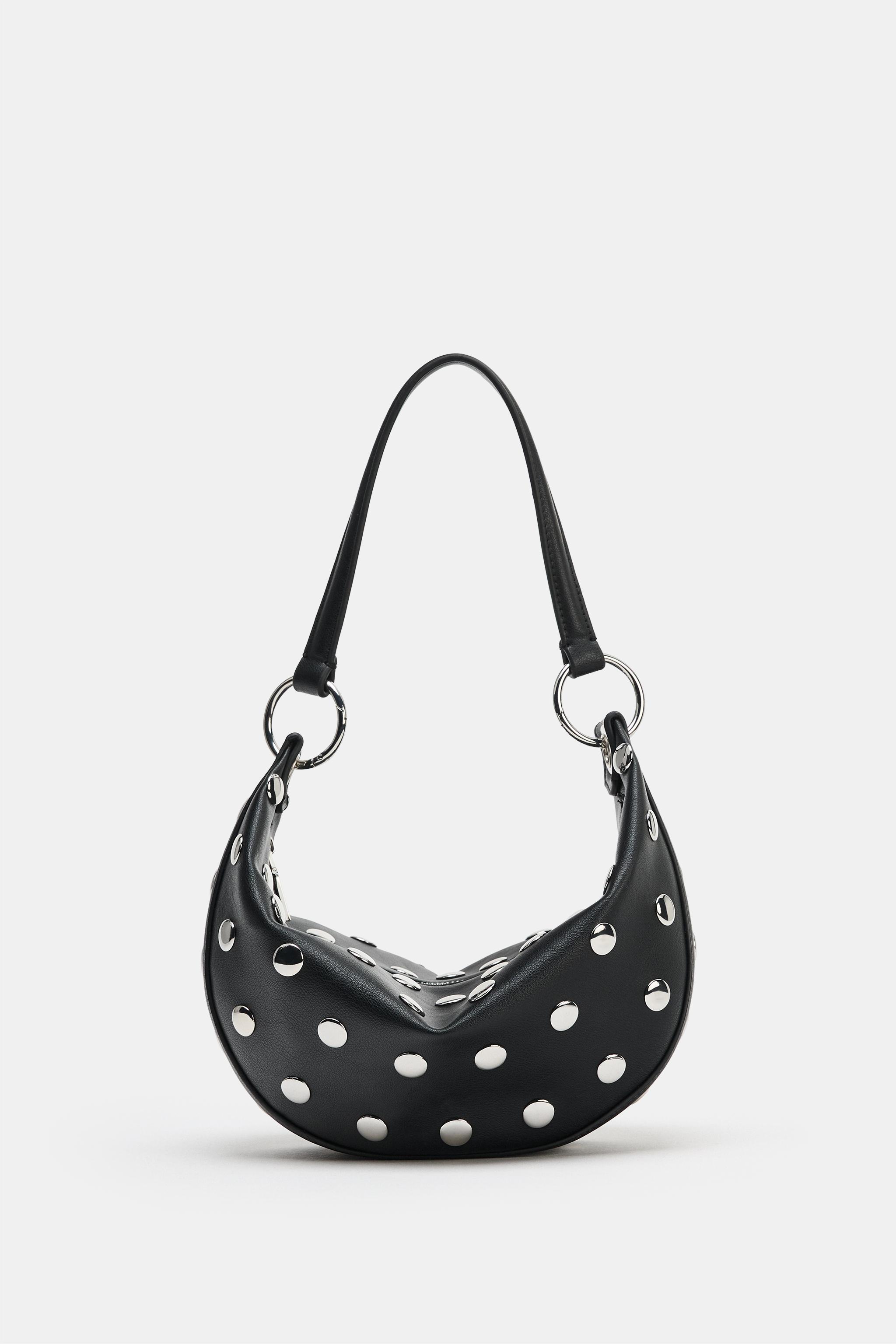 BOLSO MULTIPOSICIÓN TACHAS - Marrón | ZARA Chile