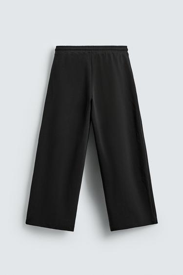 RELAXED FIT JOGGERS WITH SEAMS - Black by Zara - Image 7