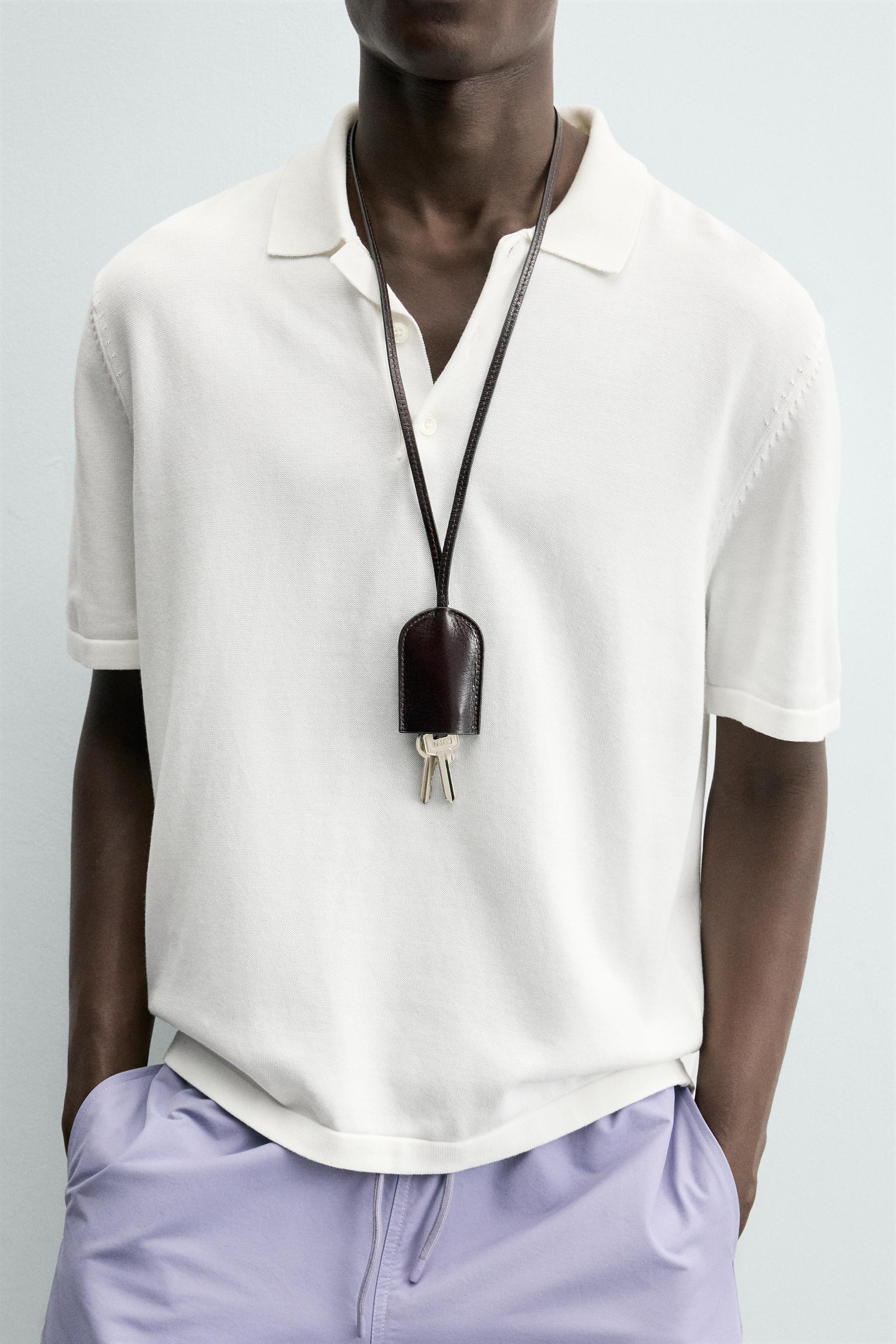 Zara REGULAR FIT TRİKO POLO T-SHIRT görsel 5