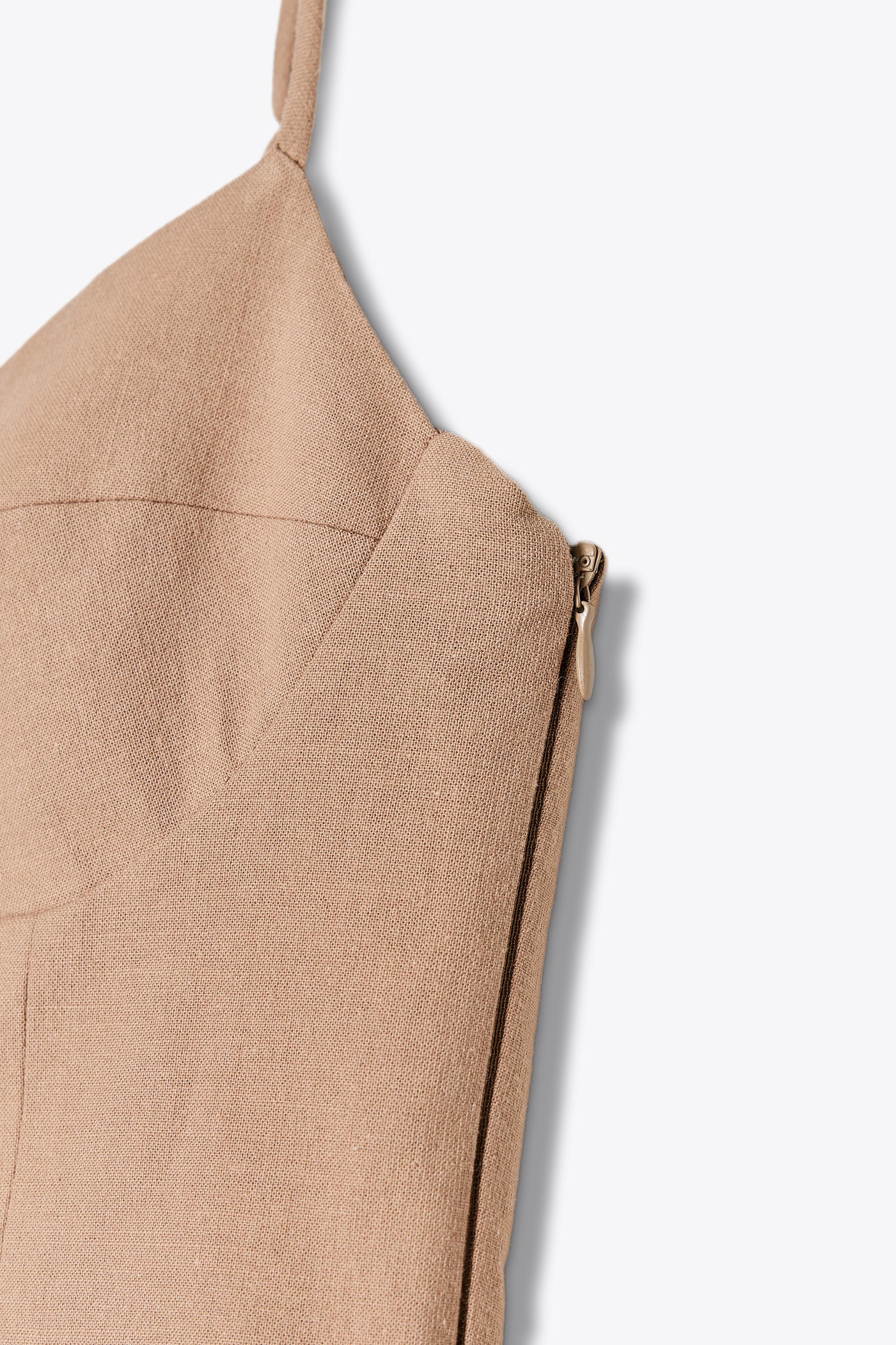 ZARA ストラップ付きミディ丈ワンピース 3152/331 03152331730-a1.jpg?ts=
