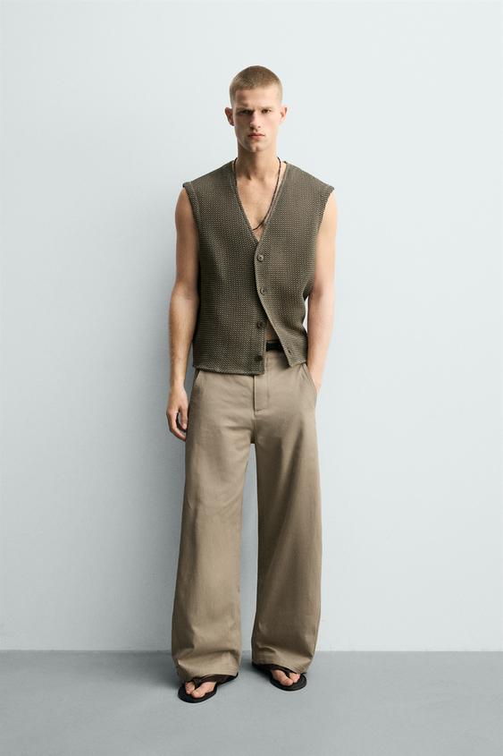 RELAXED FIT TEXTURED VEST from Zara - $79.90