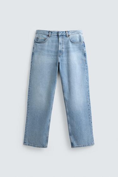 STRAIGHT FIT JEANS - Blue by Zara