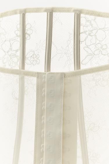 CORSET DENTELLE ÉDITION LIMITÉE - écru-blanc de Zara - Image 4
