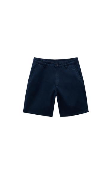 COTTON BERMUDA SHORTS WITH POCKETS