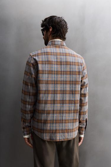CHECK LYOCELL - WOOL SHIRT - Various by Zara - Image 2