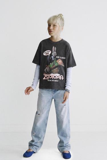 MAGLIETTA CON STAMPA ZOOTOPIA © DISNEY - Grigio antracite di Zara