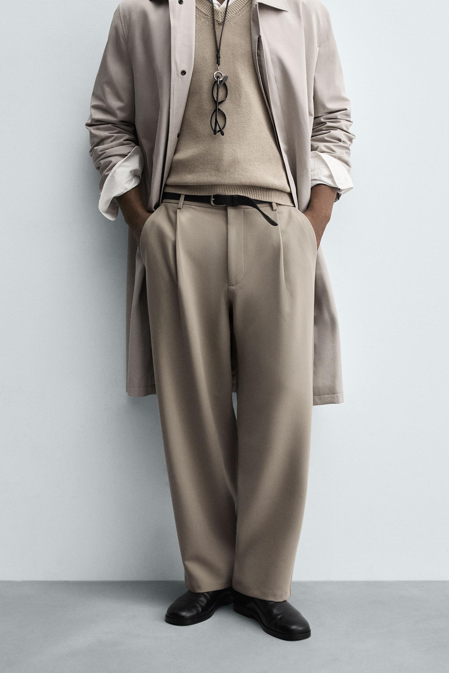 PANTALÓN RELAXED FIT PLIEGUES