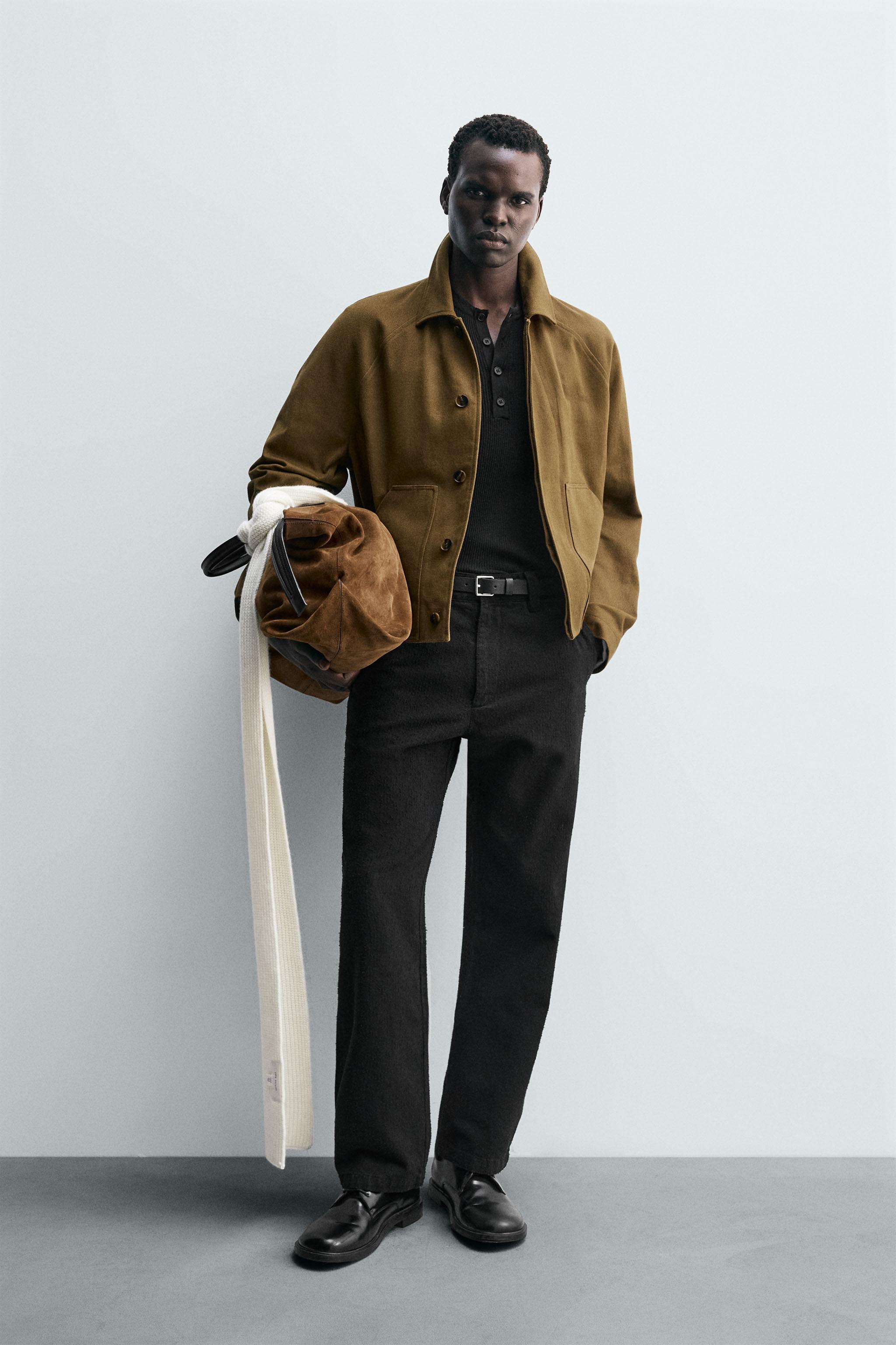 ジャケット・アウター Hard Twist Yarn Twill Lapel Jacket Hard Twist Yarn Twill Lapel Jacket