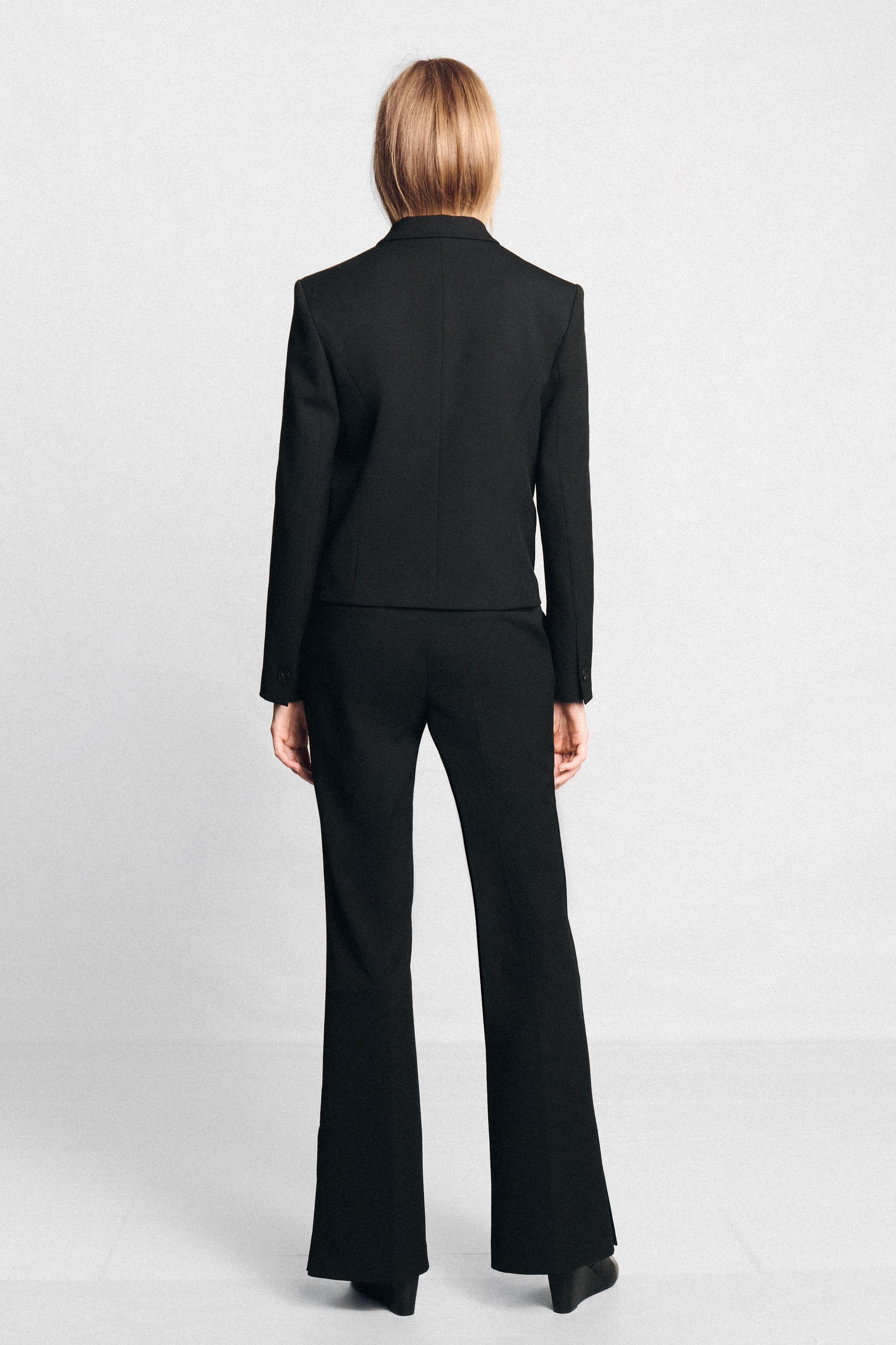 Женские брюки Zara BLAZER AND SLIT FLARE PANTS SUIT — фото 3