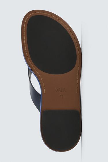 LEATHER LIMITED EDITION SANDALS - Bluish by Zara - Image 6