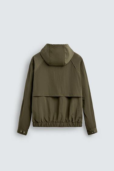 LIGHTWEIGHT WATER-REPELLENT TECHNICAL JACKET - Khaki by Zara