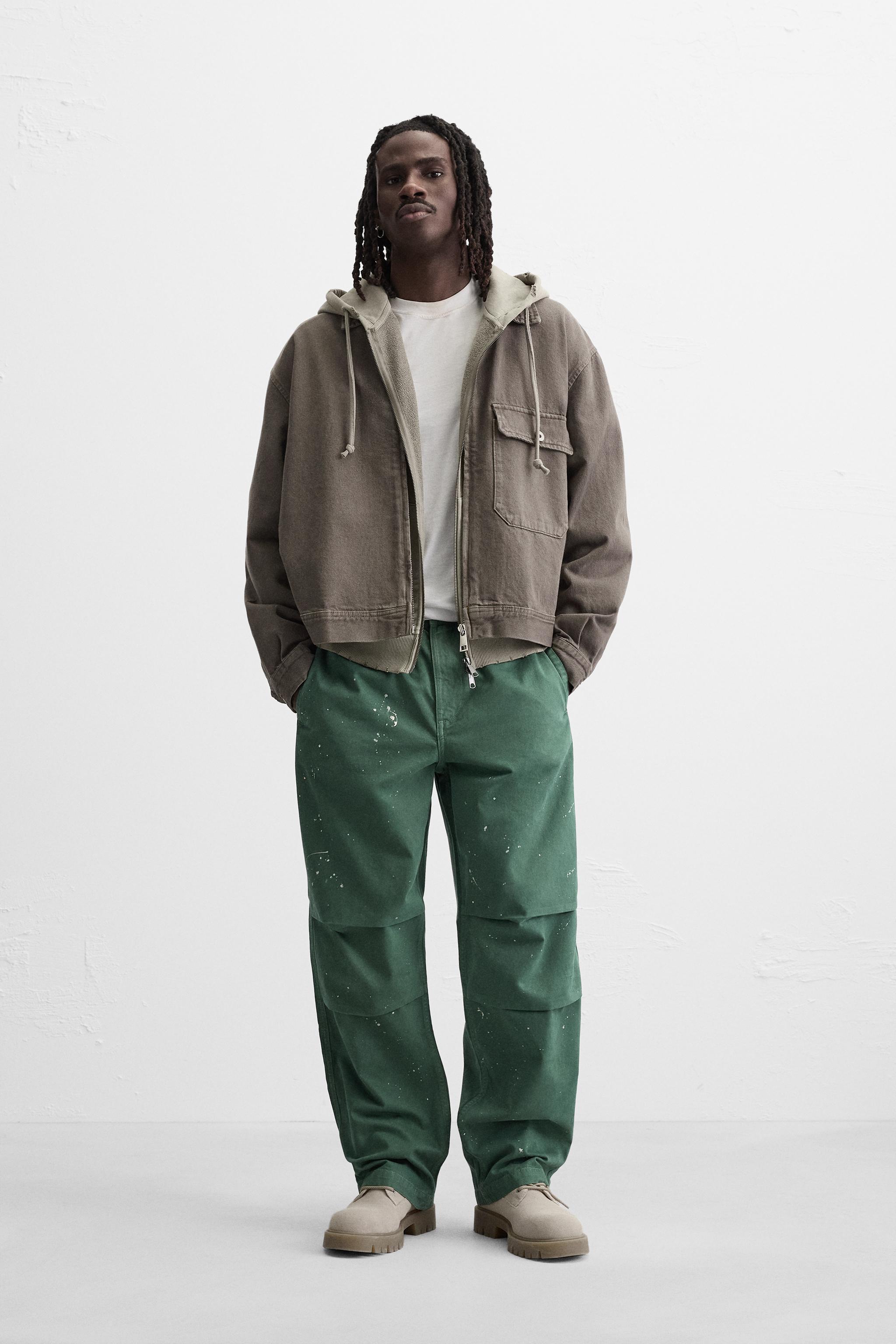 WASHED BOXY FIT JACKET - Dark brown | ZARA New Zealand