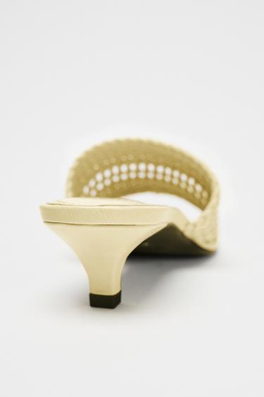 BRAIDED TOP MULES - Vanilla Yellow by Zara - Image 4