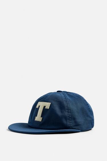 FLAT PEAK CAP WITH PATCH - Blue by Zara