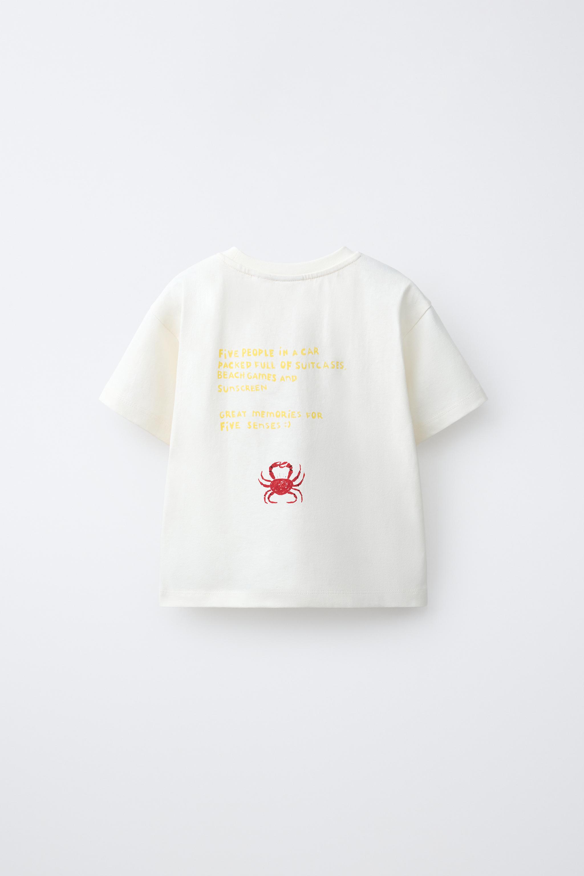 ISABELLE VANDEPLASSCHE © CRAB T-SHIRT - Oyster-white | ZARA United