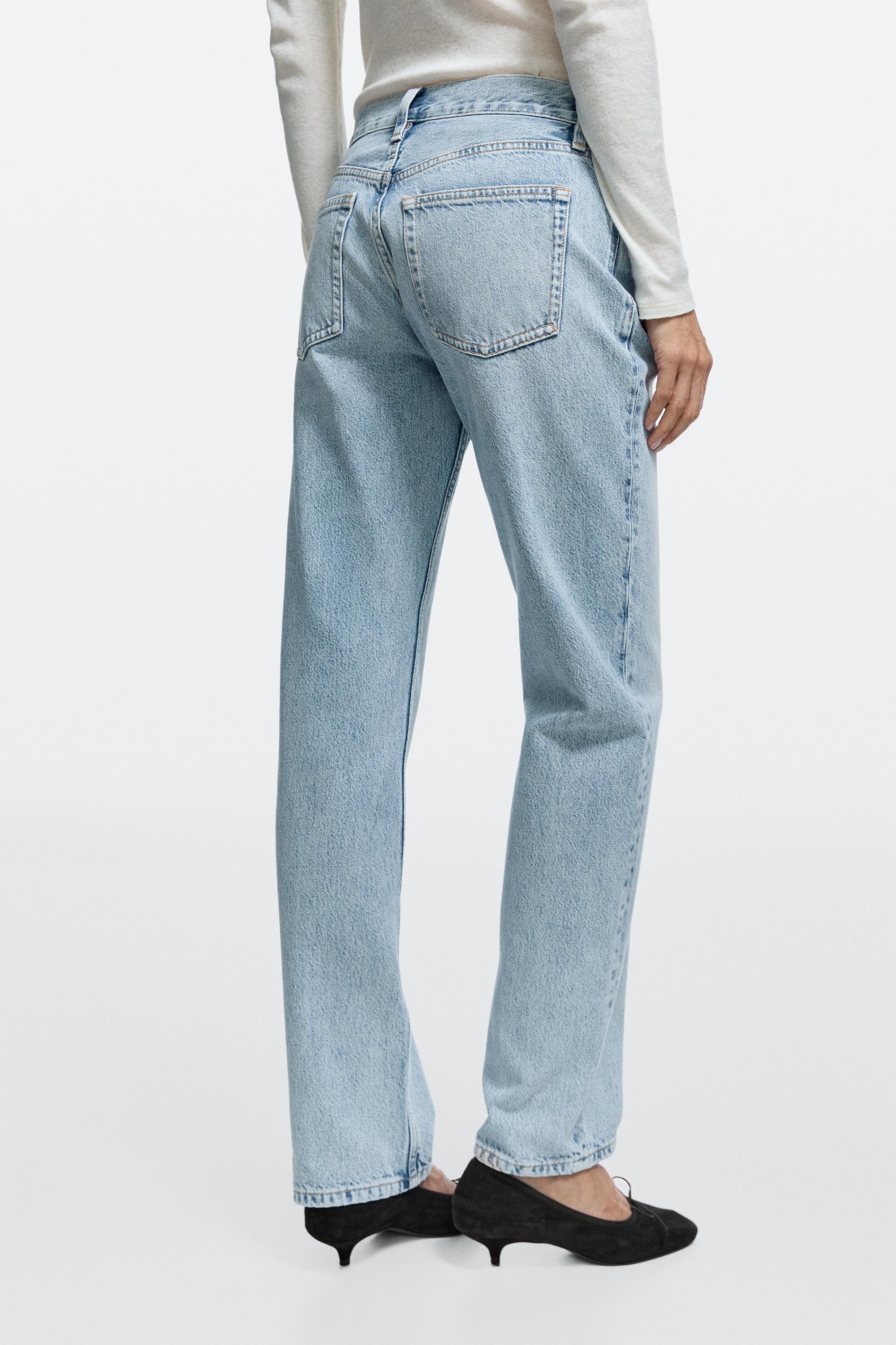 Jean relaxed straight taille moyenne