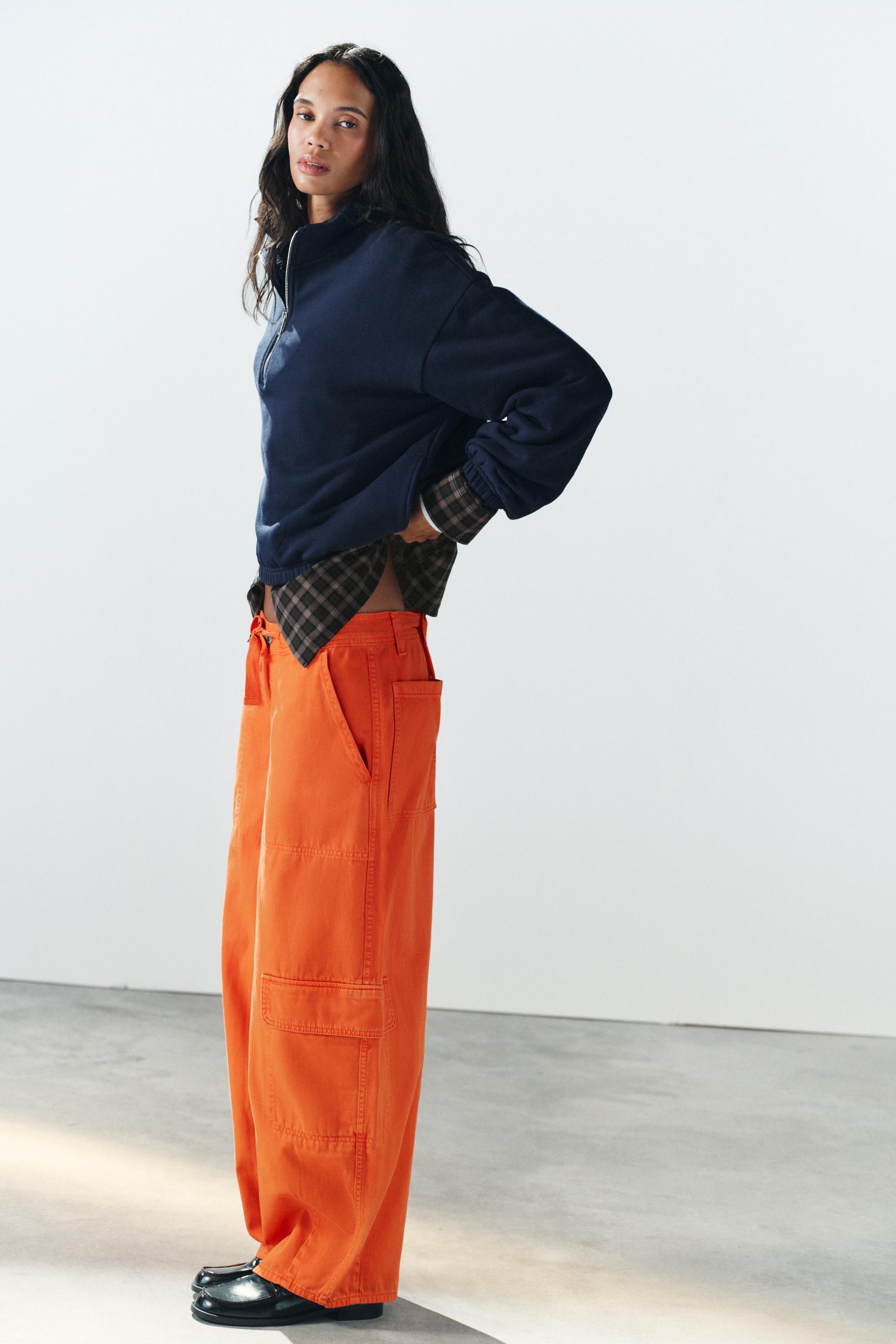 Zara OVERSIZE KARGO PANTOLON görsel 5