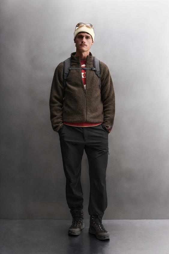 سويت شيرت قطبي من الصوف من Manteco® - بني الخاص بـ Zara - صورة 0