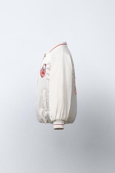 HELLO KITTY © SANRIO BOMBER JACKET - Ecru by Zara - Image 2