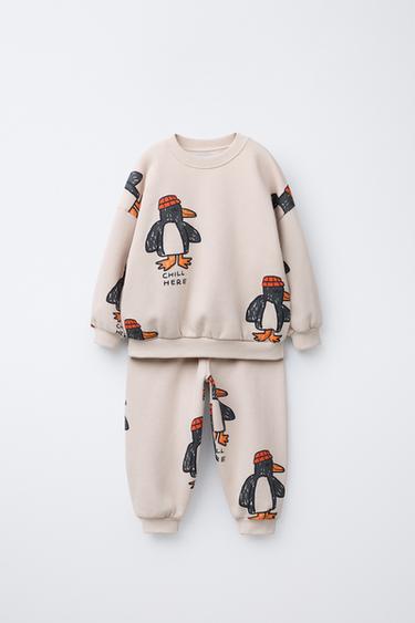 PENGUIN JOGGING SET - Oyster-white by Zara