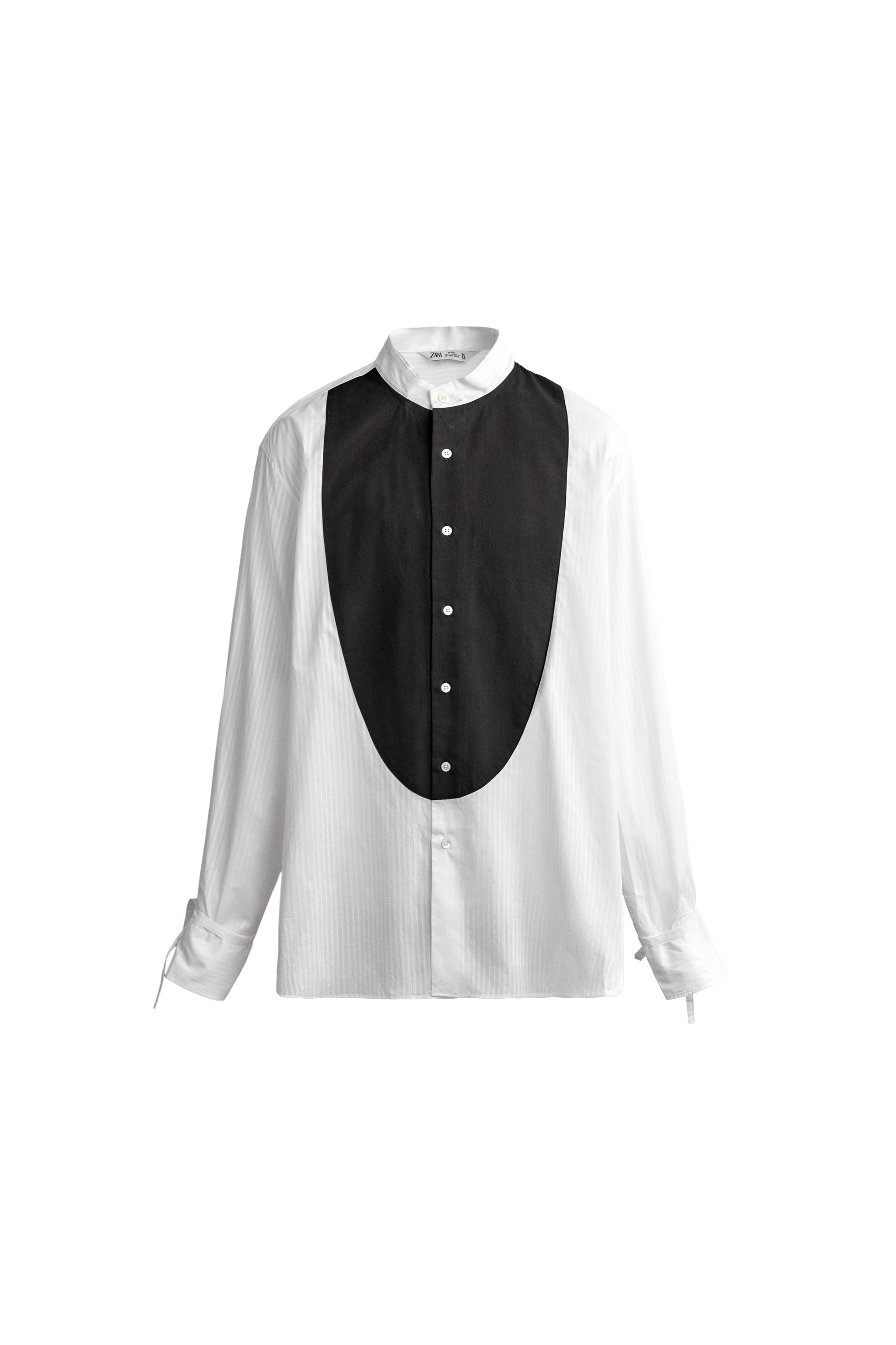 CAMISA RELAXED FIT PECHERA CONTRASTE
