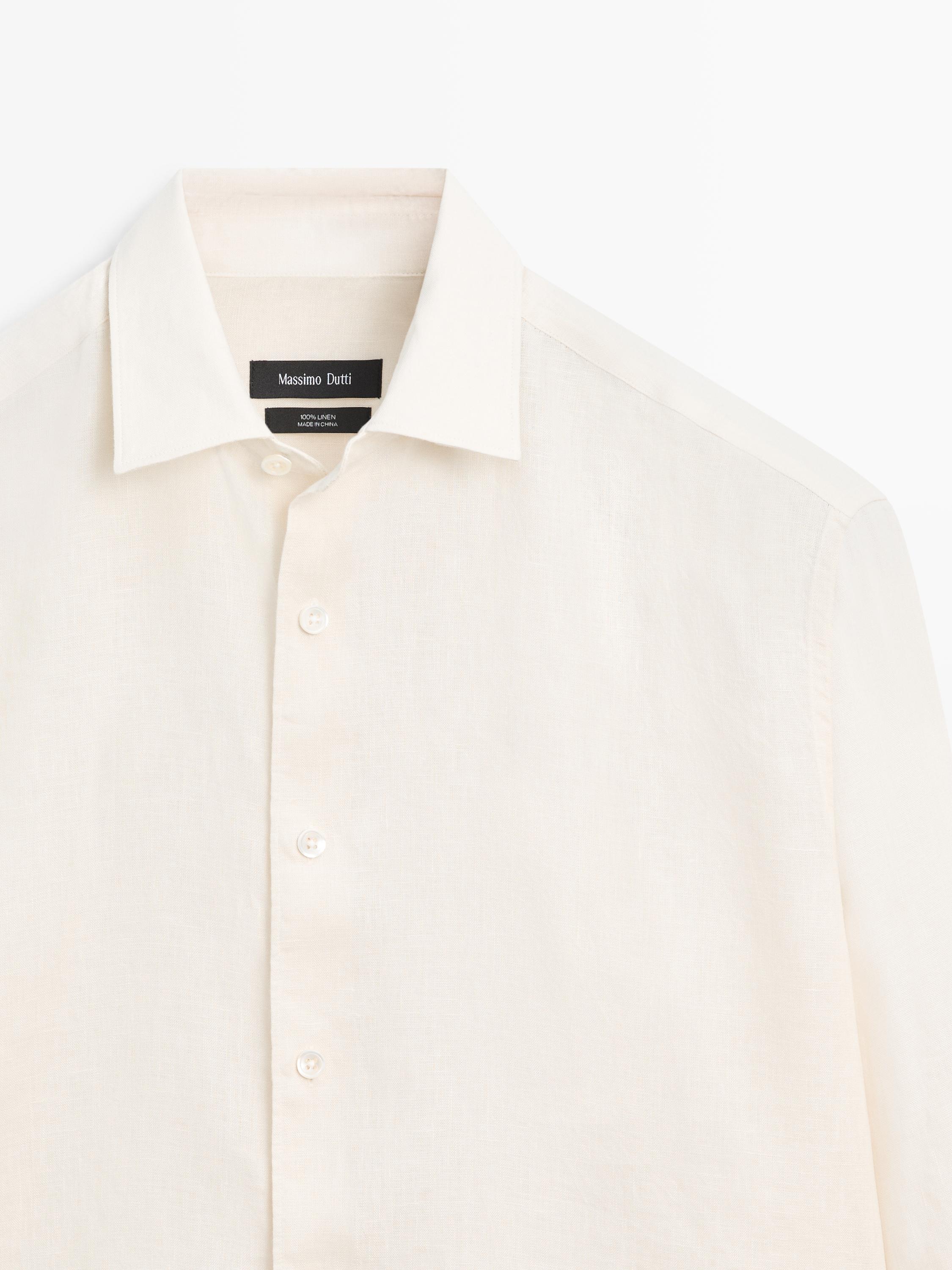 Chemise slim 100 % lin