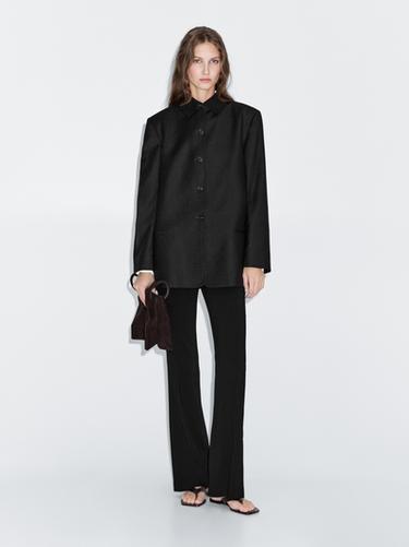 Zara Contrast collar short coat - 892