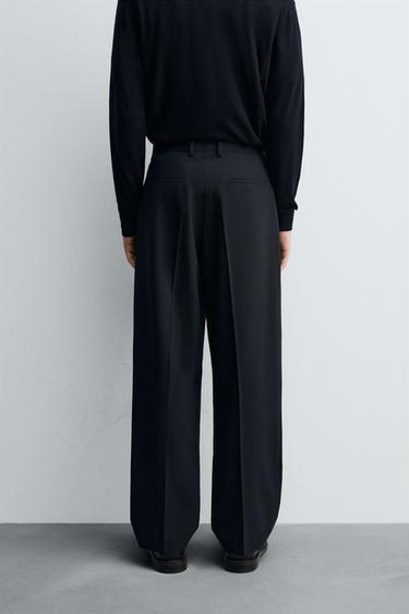 STRIPED SUIT TROUSERS - Dark navy by Zara - Image 2
