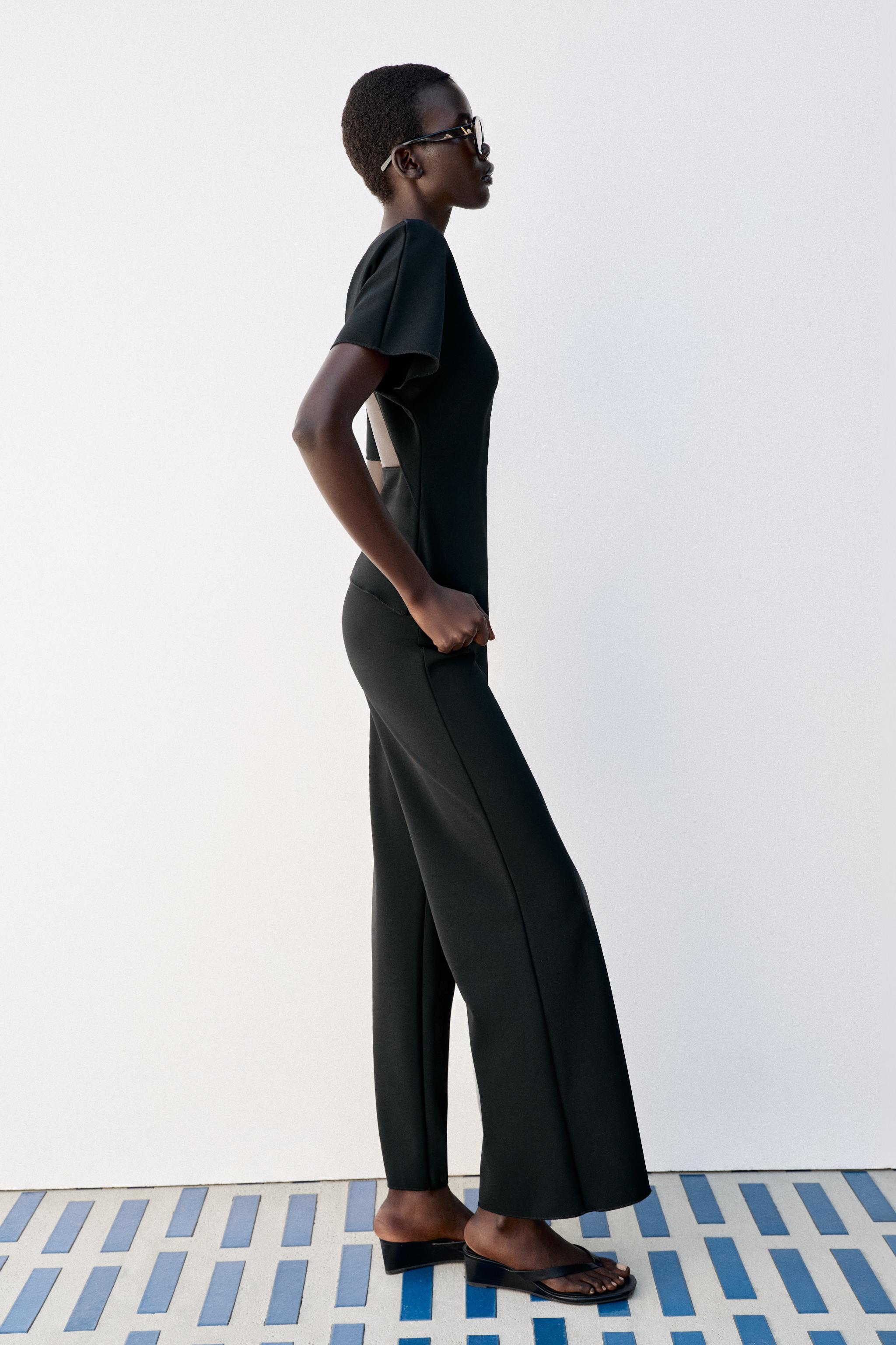 Женские брюки Zara STRETCH TOP AND PANTS SET — фото 3