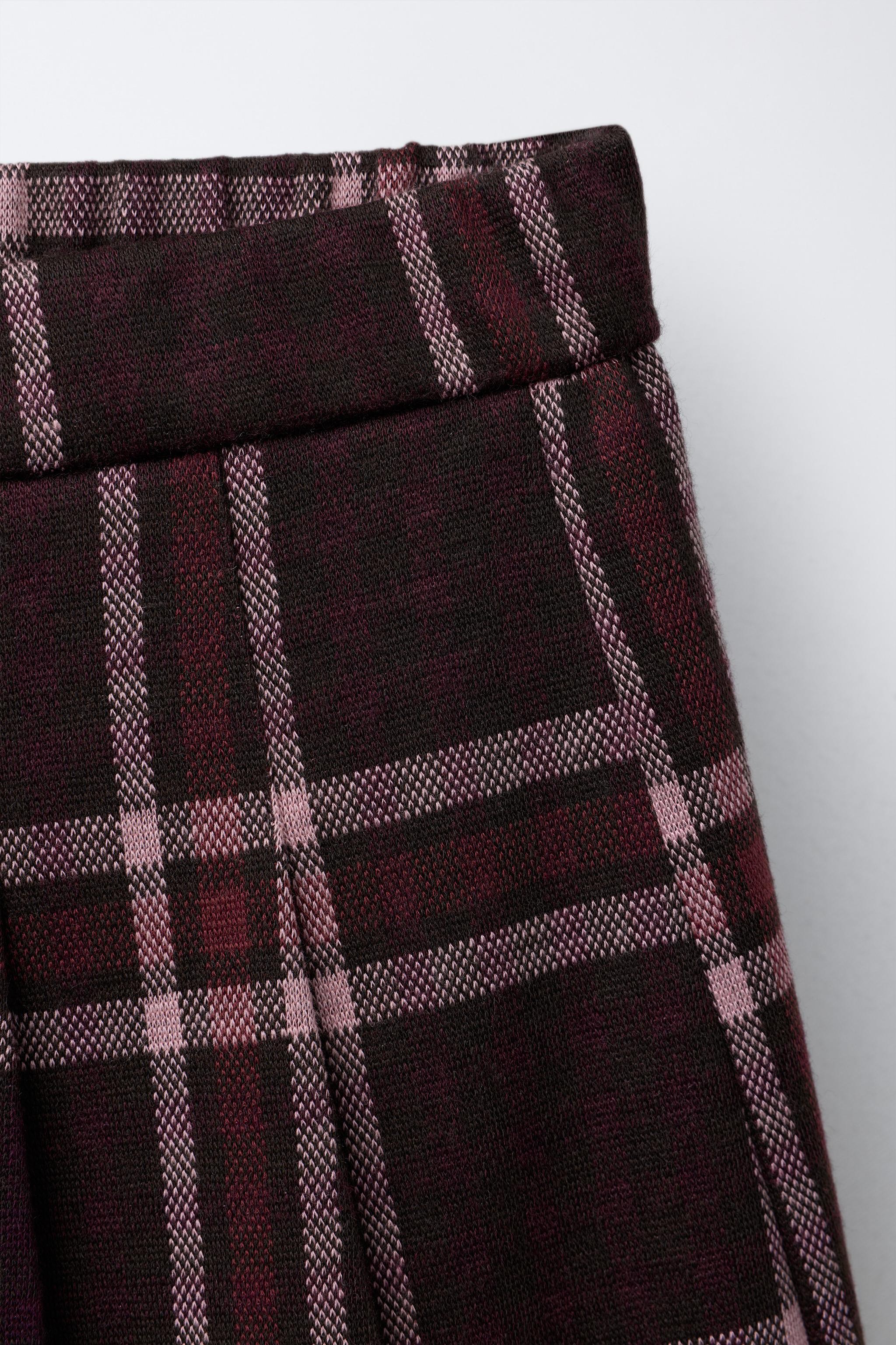 PLAID BOX PLEAT SKORT