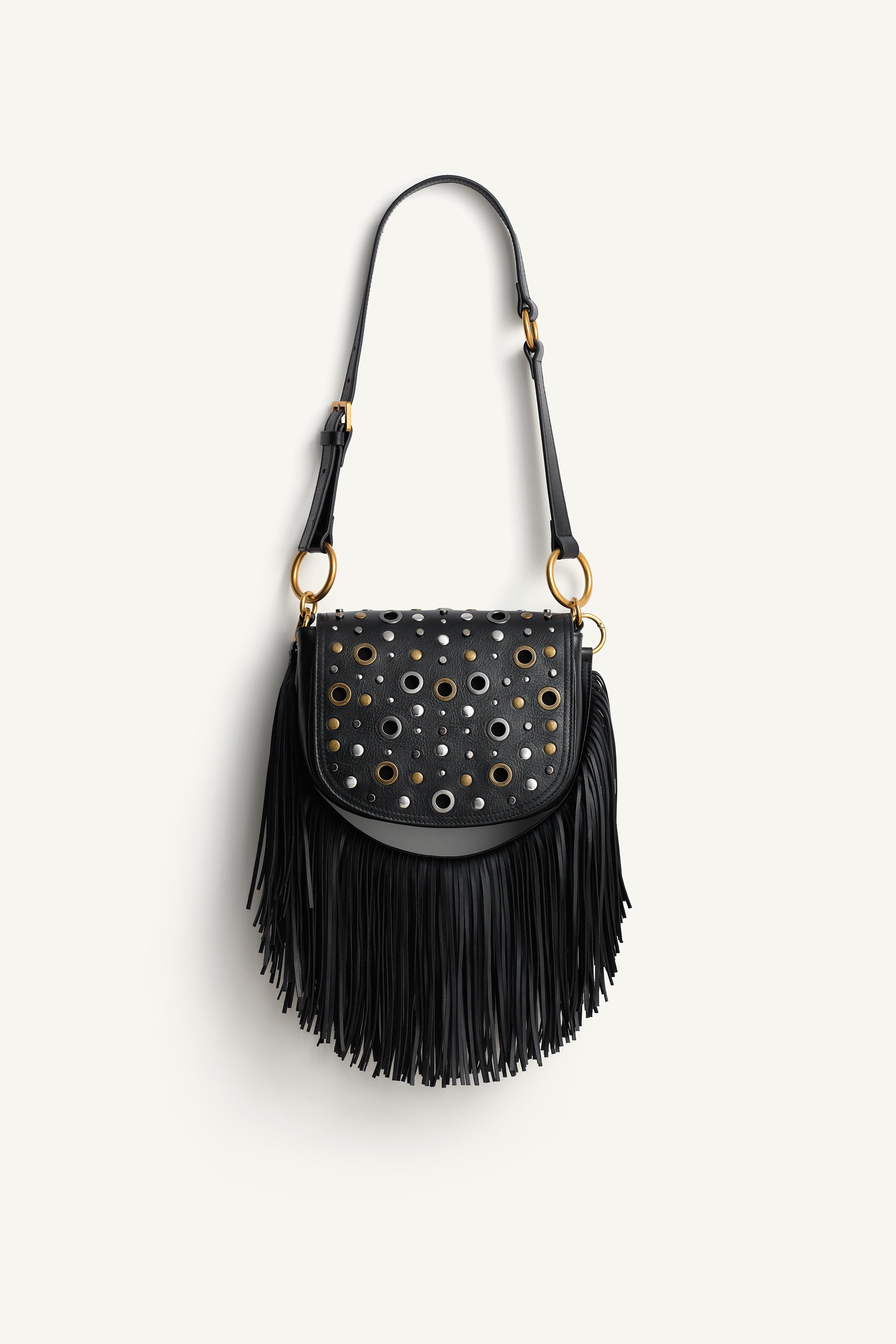 LEATHER STUDDED SHOULDER BAG LIMITED EDITION