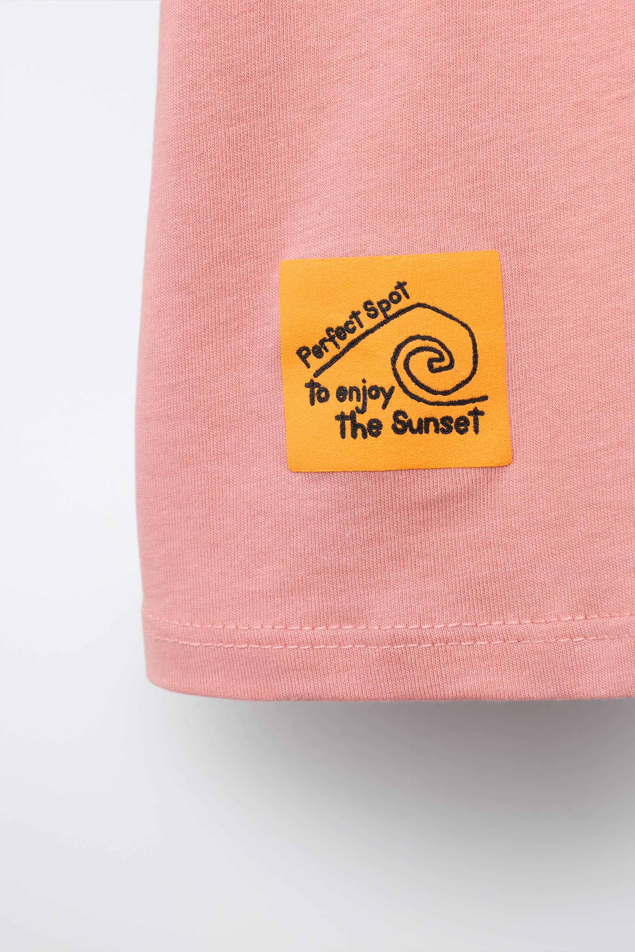 SUN PRINT T-SHIRT - Pale pink | ZARA India