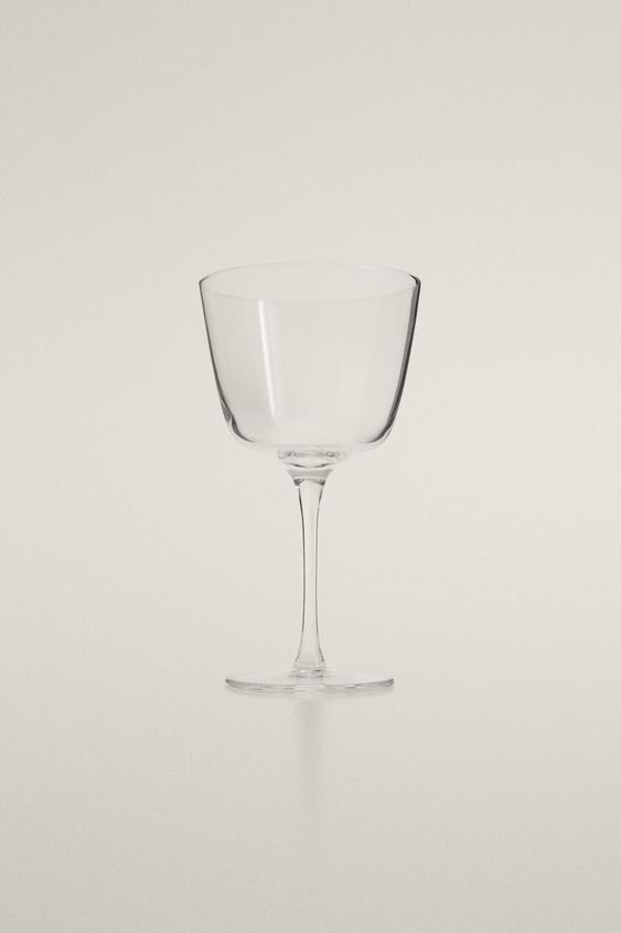 TAÇA DE CRISTALINO BASE RETA - Transparente da Zara - Imagem 0