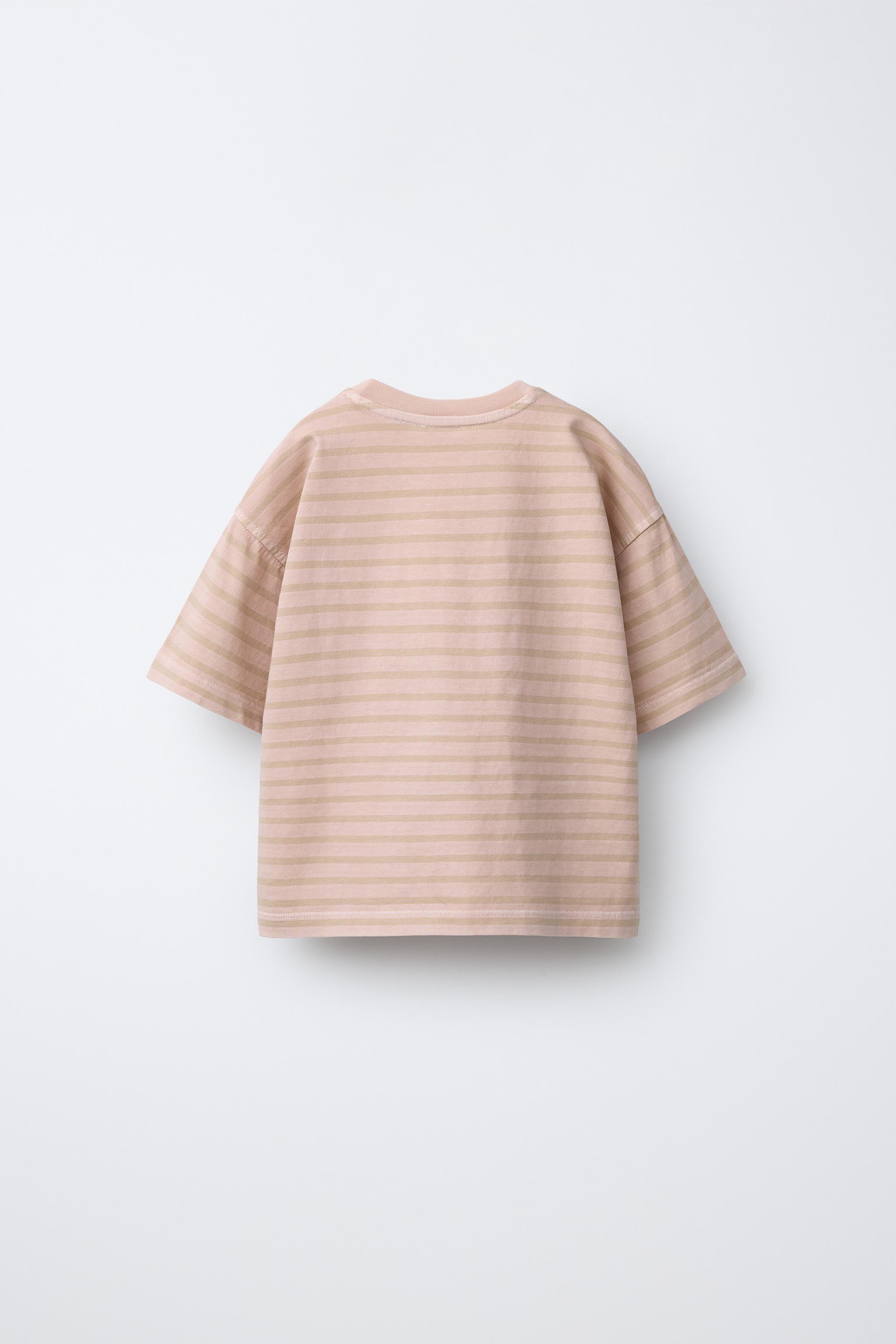 STRIPED T-SHIRT - Light yellow | ZARA Spain STRIPED T-SHIRT - Light yellow | ZARA Spain