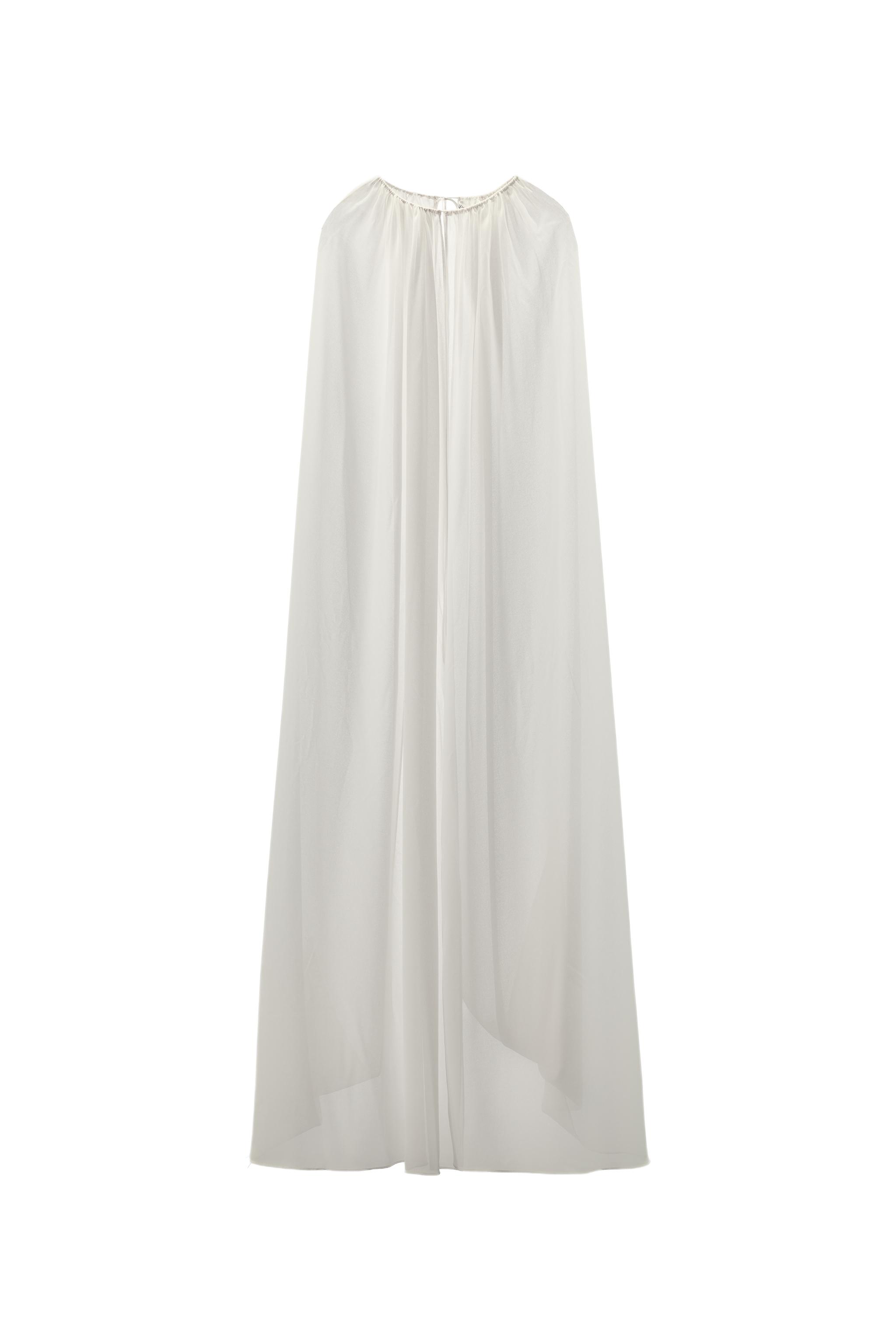 long cape dress zara ZW COLLECTION CAPE SHIRT DRESS - Light camel