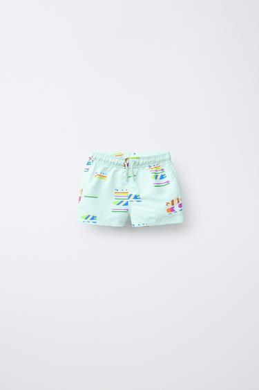 2-6 ÅR/ SURFER-BERMUDABADEBUKSER - Akvamarin fra Zara - Billede 0
